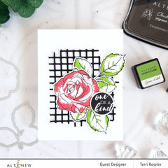 Build-A-Flower Set Build-A-Flower: Bellaroma Hybrid Tea Rose Layering Stamp & Die Set