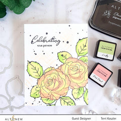 Build-A-Flower Set Build-A-Flower: Bellaroma Hybrid Tea Rose Layering Stamp & Die Set