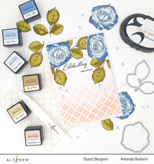 Build-A-Flower Set Build-A-Flower: Bellaroma Hybrid Tea Rose Layering Stamp & Die Set