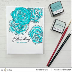 Build-A-Flower Set Build-A-Flower: Bellaroma Hybrid Tea Rose Layering Stamp & Die Set
