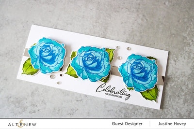 Build-A-Flower Set Build-A-Flower: Bellaroma Hybrid Tea Rose Layering Stamp & Die Set