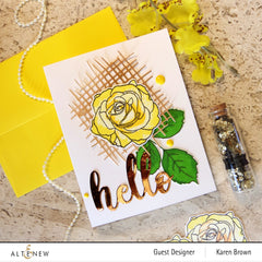 Build-A-Flower Set Build-A-Flower: Bellaroma Hybrid Tea Rose Layering Stamp & Die Set