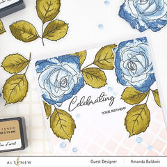 Build-A-Flower Set Build-A-Flower: Bellaroma Hybrid Tea Rose Layering Stamp & Die Set