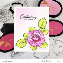 Build-A-Flower Set Build-A-Flower: Bellaroma Hybrid Tea Rose Layering Stamp & Die Set