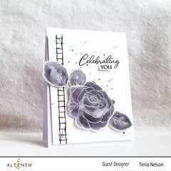 Build-A-Flower Set Build-A-Flower: Bellaroma Hybrid Tea Rose Layering Stamp & Die Set