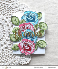 Build-A-Flower Set Build-A-Flower: Bellaroma Hybrid Tea Rose Layering Stamp & Die Set