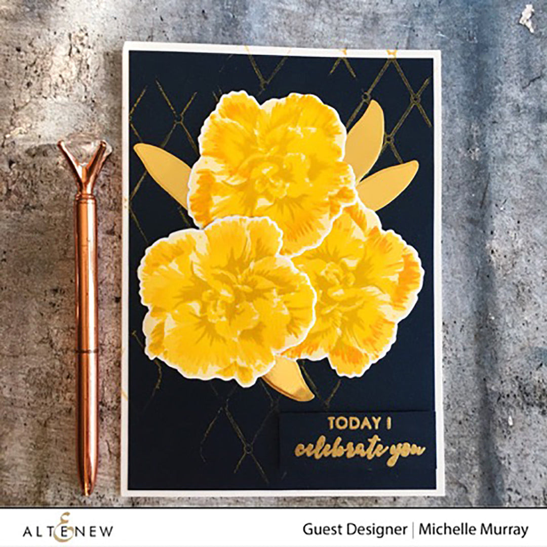 Build-A-Flower Set Build-A-Flower: Camellia Japonica Layering Stamp & Die Set