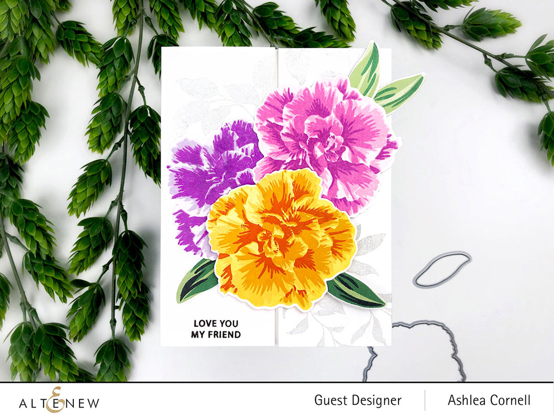 Build-A-Flower Set Build-A-Flower: Camellia Japonica Layering Stamp & Die Set