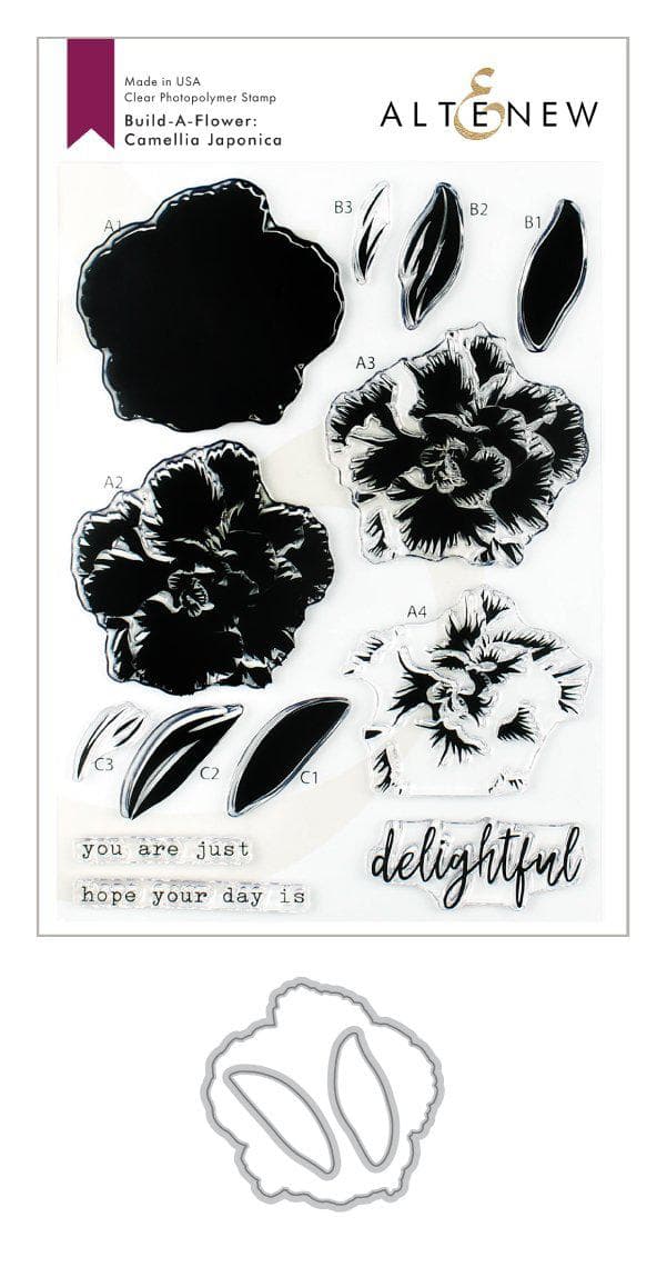 Build-A-Flower Set Build-A-Flower: Camellia Japonica Layering Stamp & Die Set