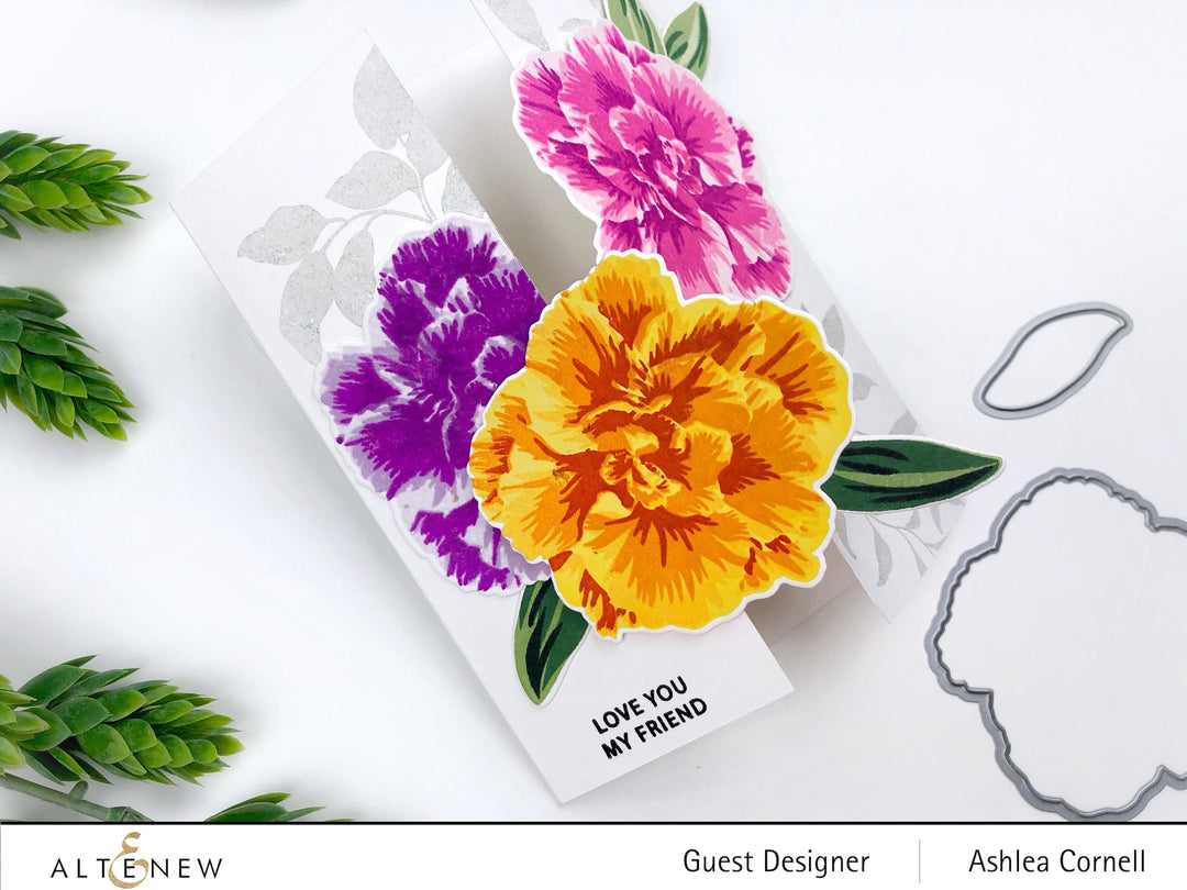 Build-A-Flower Set Build-A-Flower: Camellia Japonica Layering Stamp & Die Set