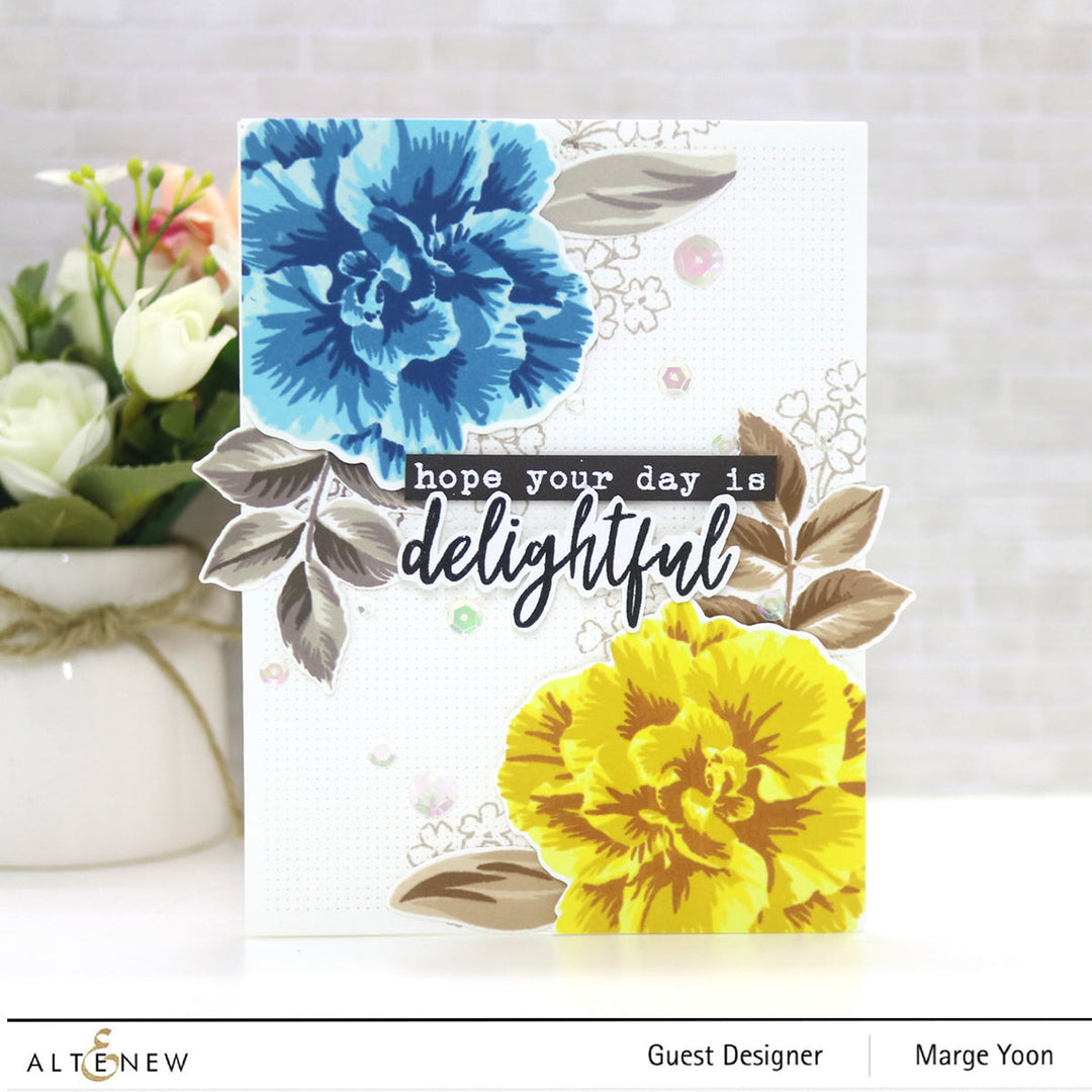 Build-A-Flower Set Build-A-Flower: Camellia Japonica Layering Stamp & Die Set