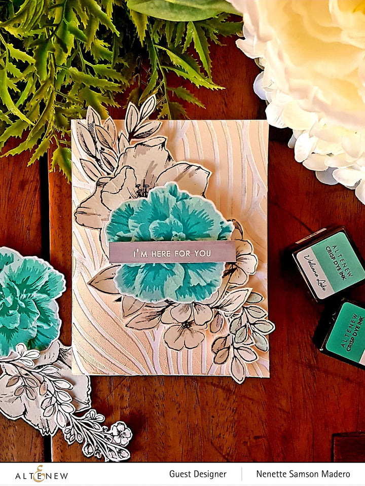 Build-A-Flower Set Build-A-Flower: Camellia Japonica Layering Stamp & Die Set