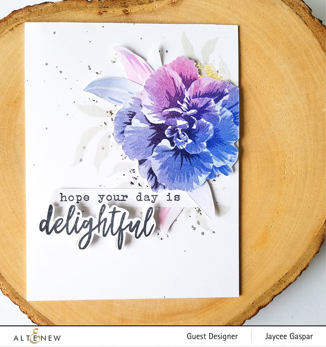 Build-A-Flower Set Build-A-Flower: Camellia Japonica Layering Stamp & Die Set