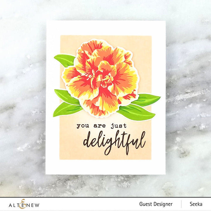 Build-A-Flower Set Build-A-Flower: Camellia Japonica Layering Stamp & Die Set