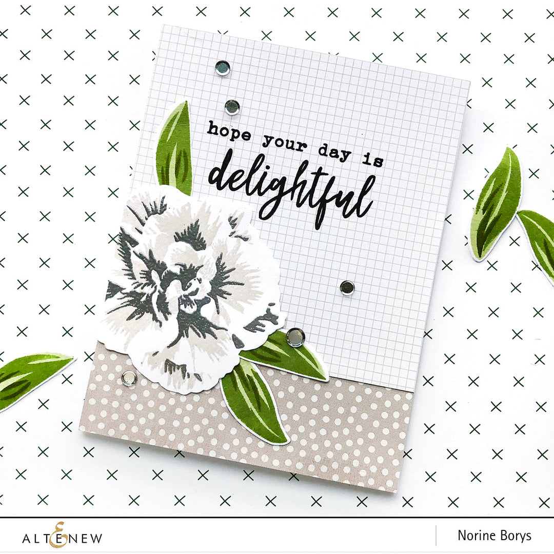 Build-A-Flower Set Build-A-Flower: Camellia Japonica Layering Stamp & Die Set
