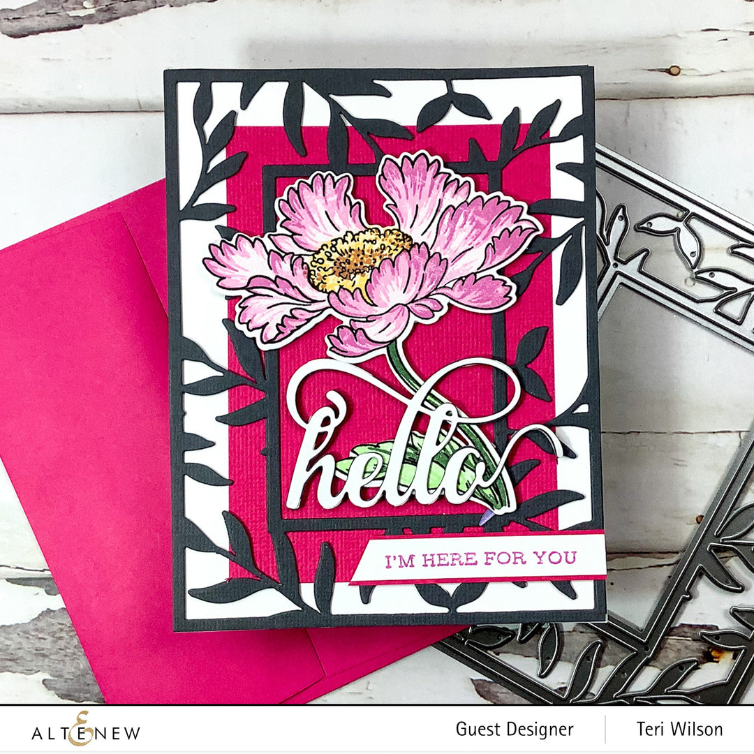 Build-A-Flower Set Build-A-Flower: Candystripe Cosmos Layering Stamp & Die Set