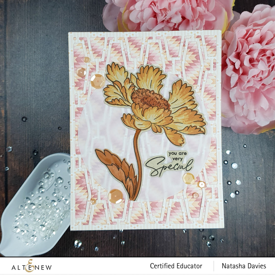 Build-A-Flower Set Build-A-Flower: Candystripe Cosmos Layering Stamp & Die Set