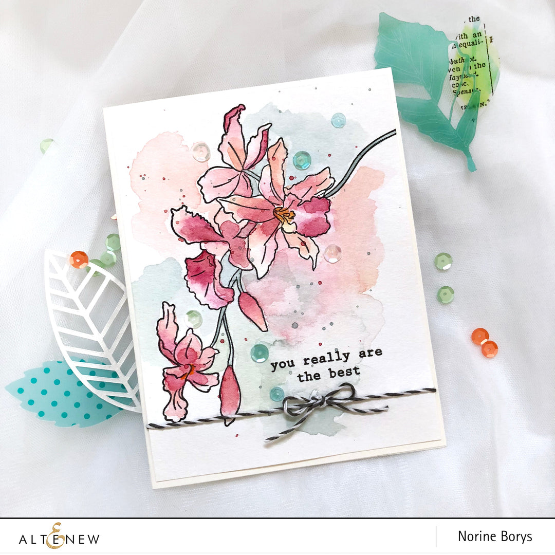 Build-A-Flower Set Build-A-Flower: Cattleya Layering Stamp & Die Set