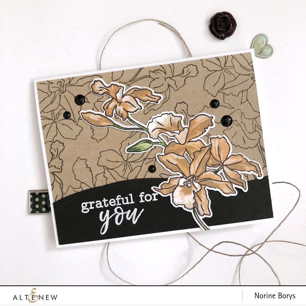 Build-A-Flower Set Build-A-Flower: Cattleya Layering Stamp & Die Set