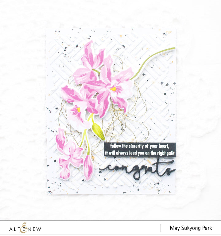 Build-A-Flower Set Build-A-Flower: Cattleya Layering Stamp & Die Set