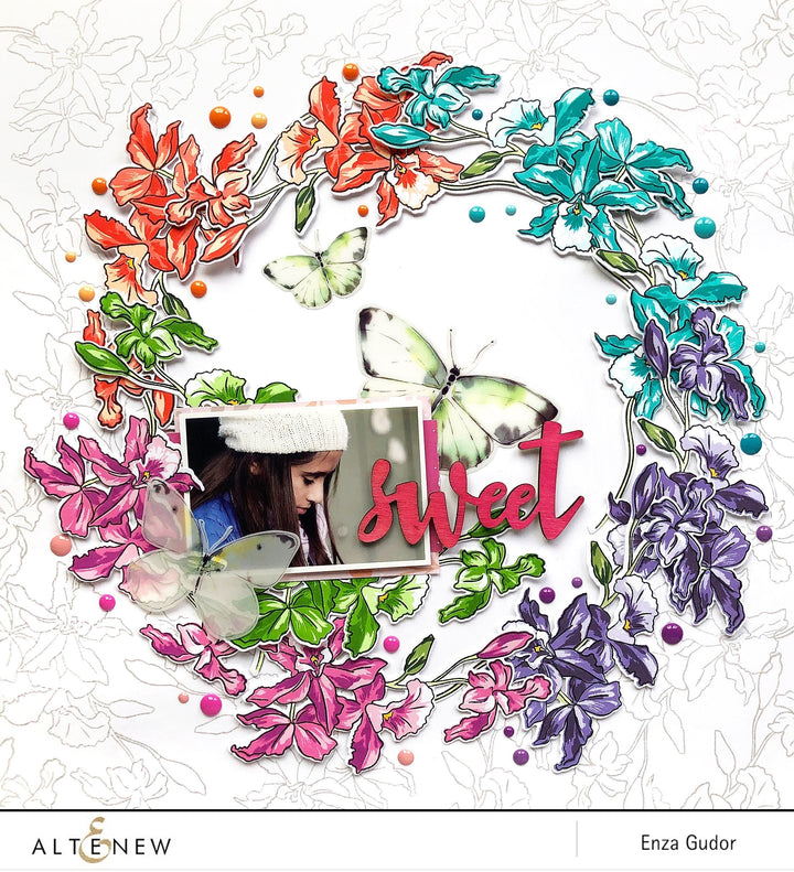 Build-A-Flower Set Build-A-Flower: Cattleya Layering Stamp & Die Set