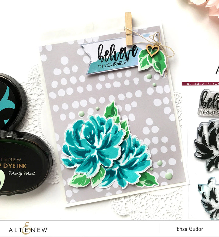 Build-A-Flower Set Build-A-Flower: Chrysanthemum Layering Stamp & Die Set