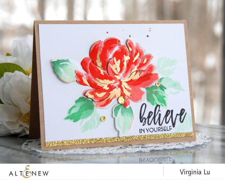 Build-A-Flower Set Build-A-Flower: Chrysanthemum Layering Stamp & Die Set
