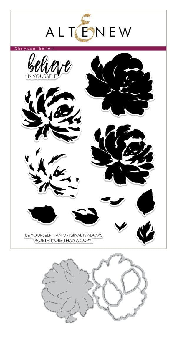 Build-A-Flower Set Build-A-Flower: Chrysanthemum Layering Stamp & Die Set