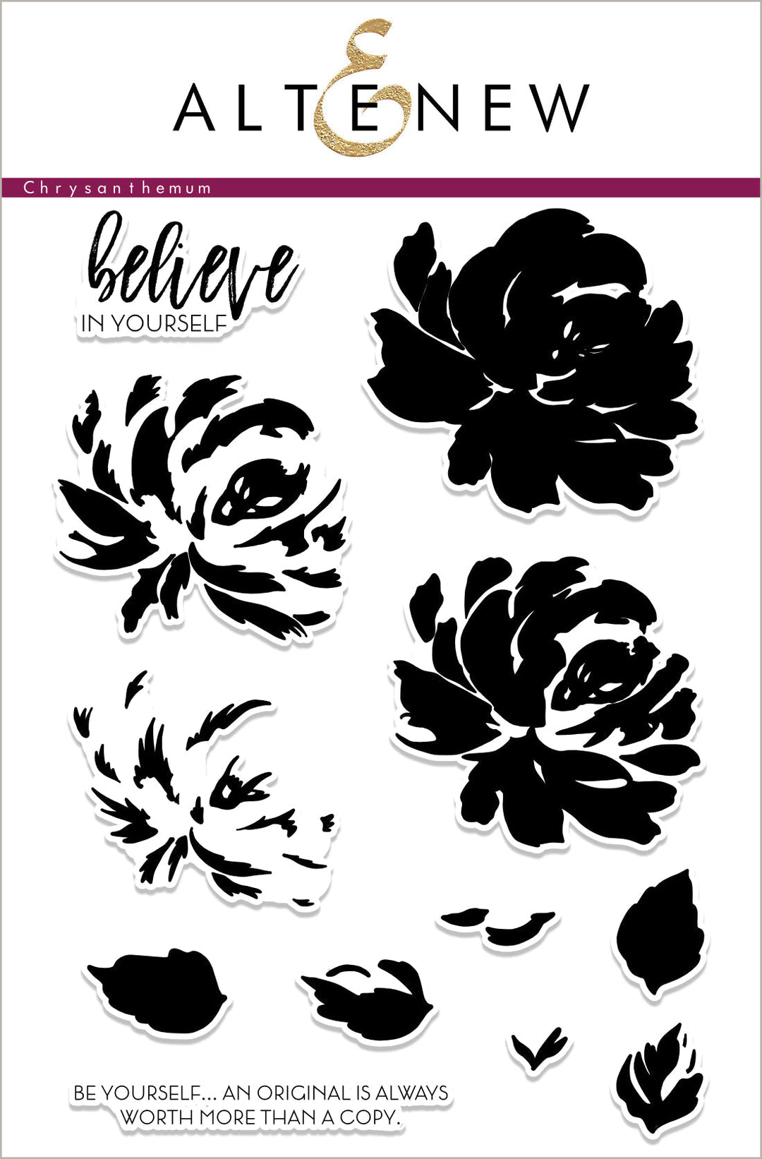 Build-A-Flower Set Build-A-Flower: Chrysanthemum Layering Stamp & Die Set