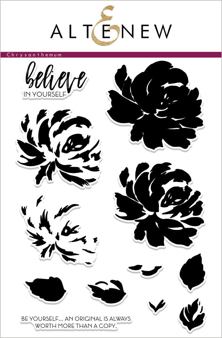 Build-A-Flower Set Build-A-Flower: Chrysanthemum Layering Stamp & Die Set