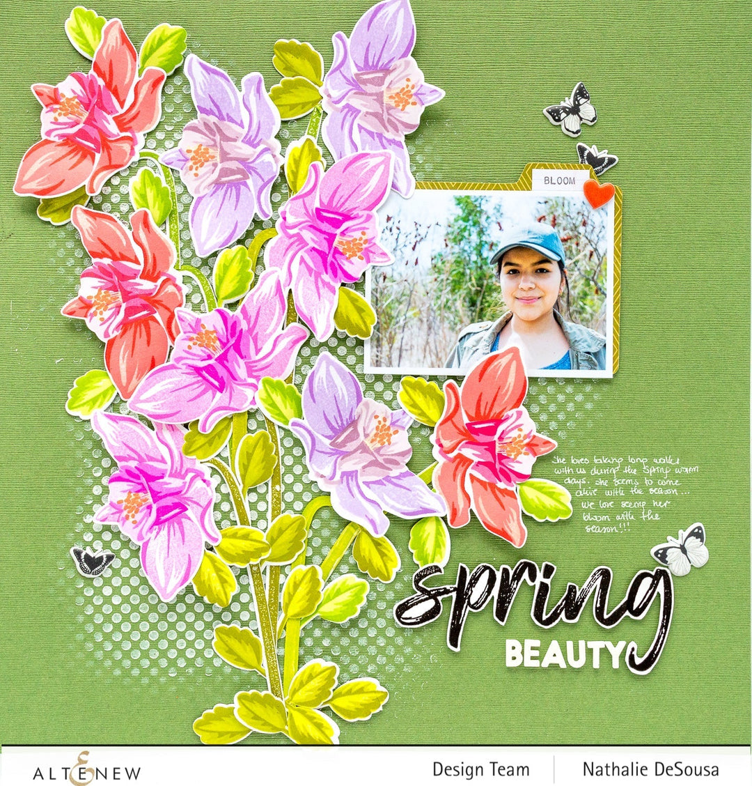 Build-A-Flower Set Build-A-Flower: Columbine Layering Stamp & Die Set