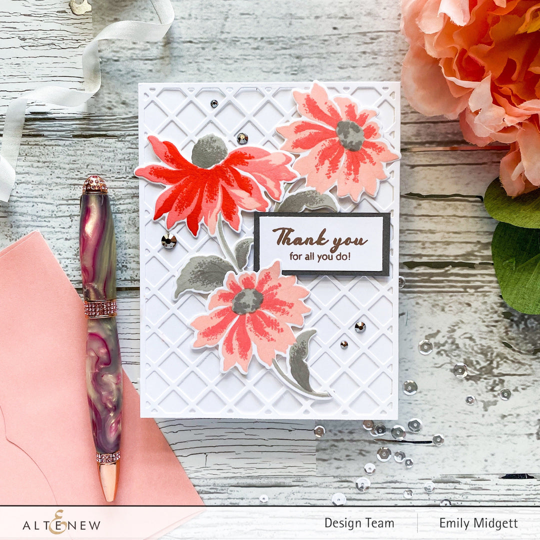 Build-A-Flower Set Build-A-Flower: Coneflower Layering Stamp & Die Set