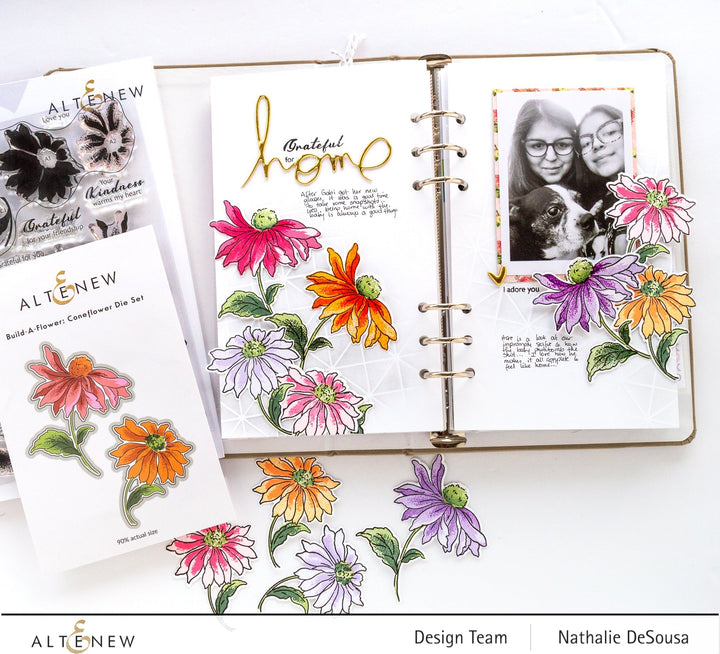 Build-A-Flower Set Build-A-Flower: Coneflower Layering Stamp & Die Set