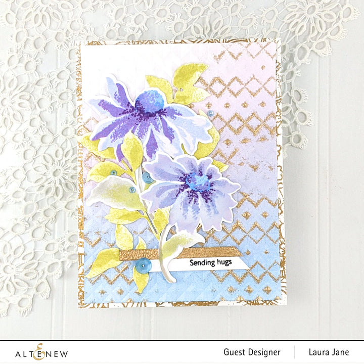Build-A-Flower Set Build-A-Flower: Coneflower Layering Stamp & Die Set