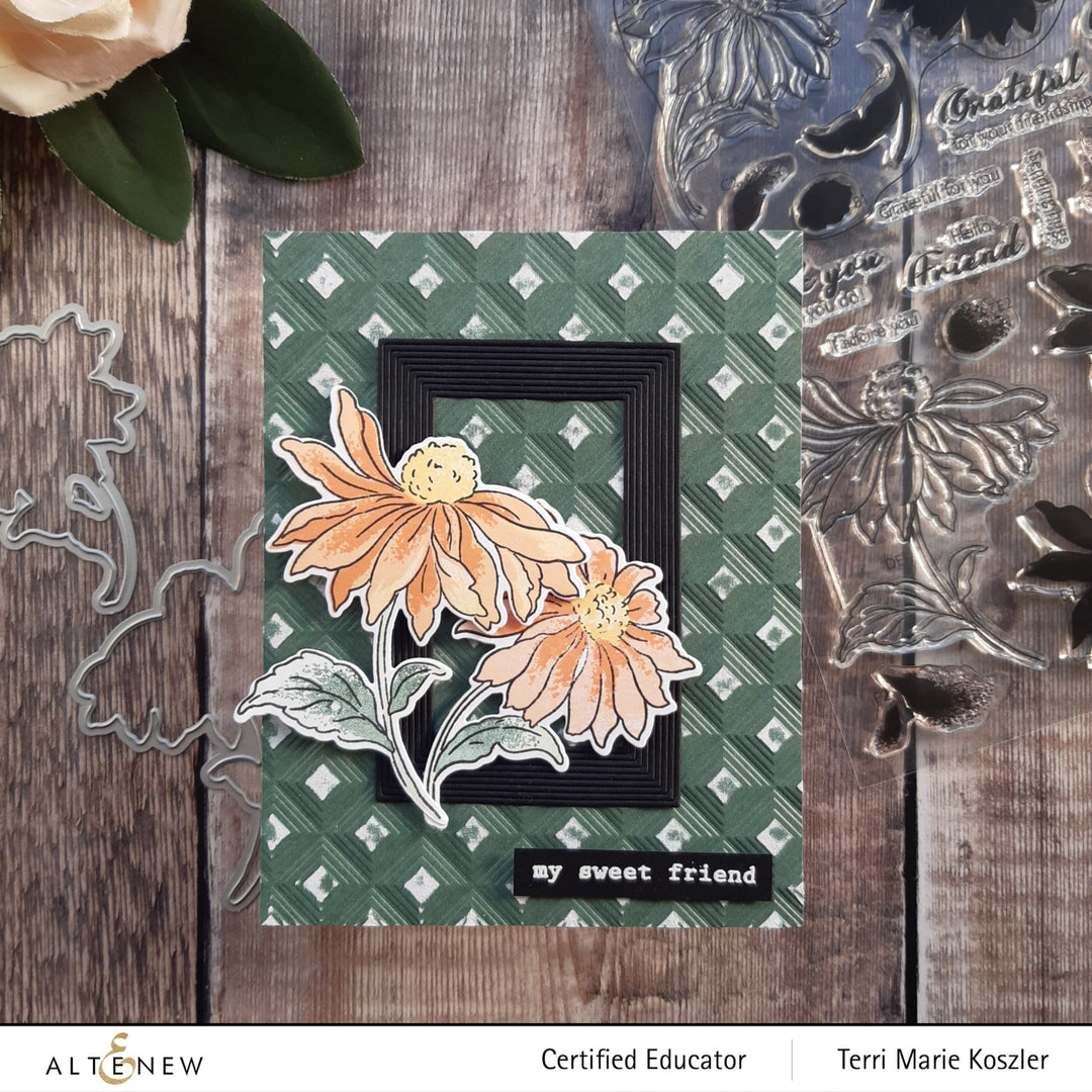 Build-A-Flower Set Build-A-Flower: Coneflower Layering Stamp & Die Set
