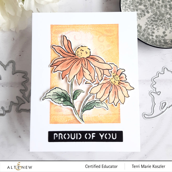 Build-A-Flower Set Build-A-Flower: Coneflower Layering Stamp & Die Set