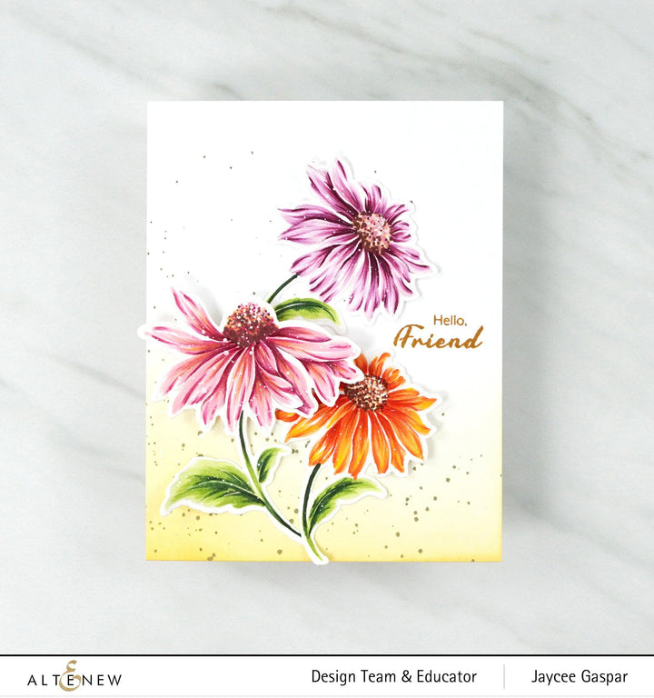 Build-A-Flower Set Build-A-Flower: Coneflower Layering Stamp & Die Set