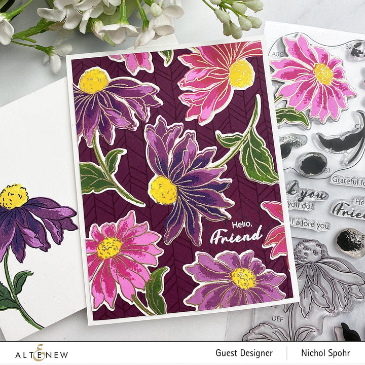 Build-A-Flower Set Build-A-Flower: Coneflower Layering Stamp & Die Set