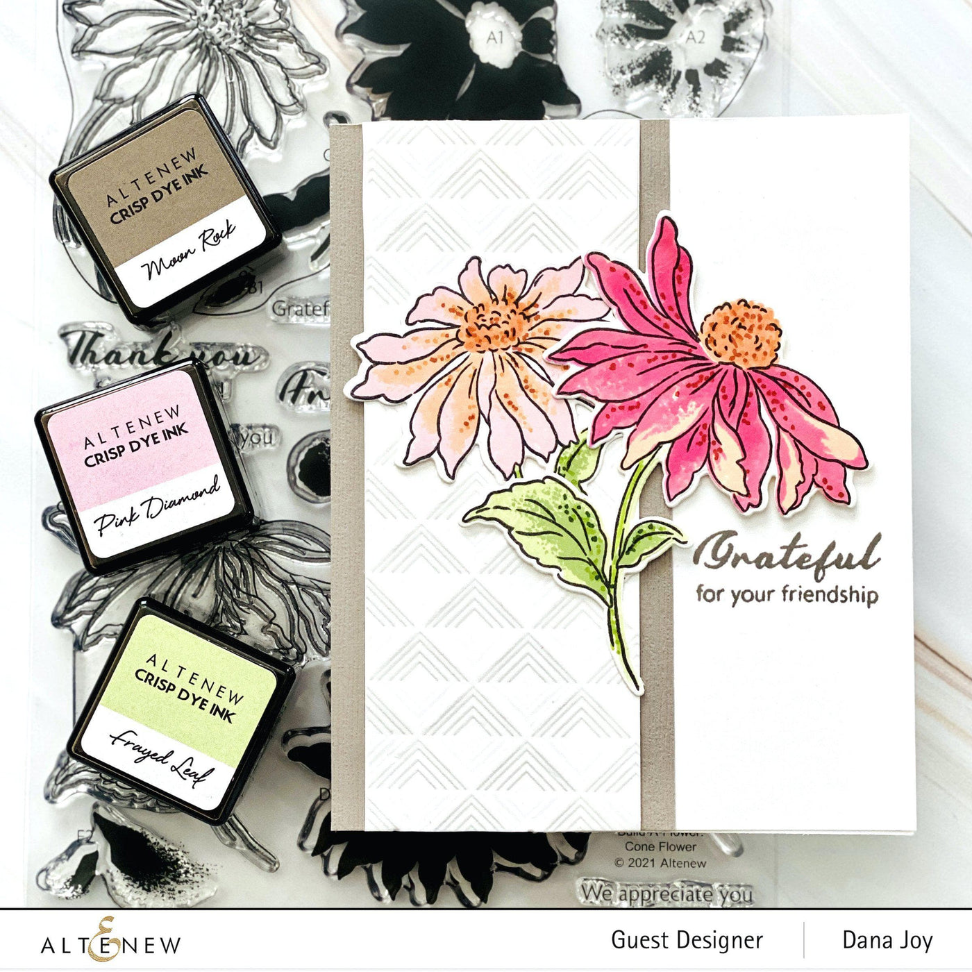 Build-A-Flower Set Build-A-Flower: Coneflower Layering Stamp & Die Set