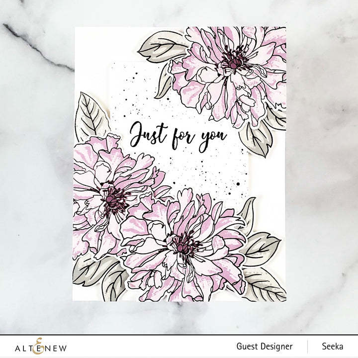 Build-A-Flower Set Build-A-Flower: Cora Louise Peony Layering Stamp & Die Set