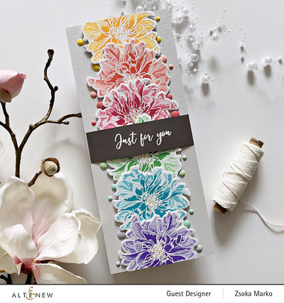 Build-A-Flower Set Build-A-Flower: Cora Louise Peony Layering Stamp & Die Set