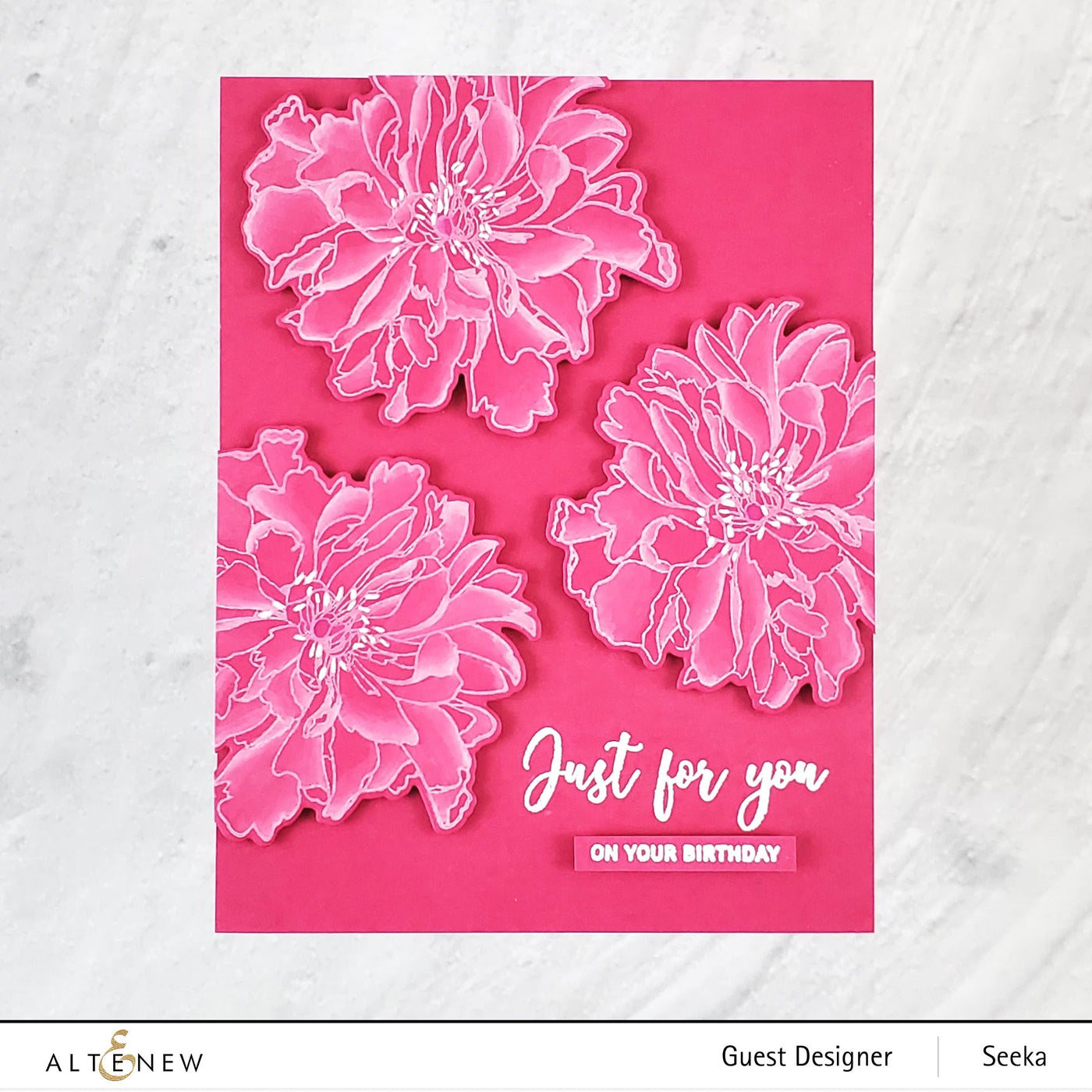 Build-A-Flower Set Build-A-Flower: Cora Louise Peony Layering Stamp & Die Set