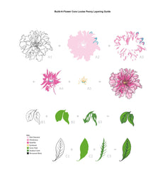 Build-A-Flower Set Build-A-Flower: Cora Louise Peony Layering Stamp & Die Set