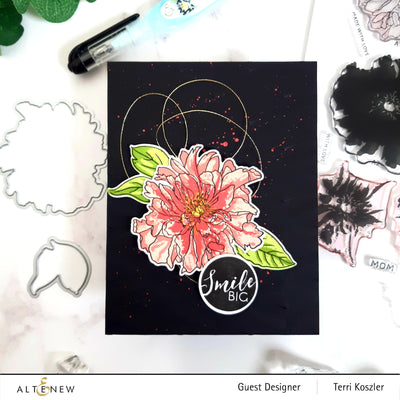 Build-A-Flower Set Build-A-Flower: Cora Louise Peony Layering Stamp & Die Set