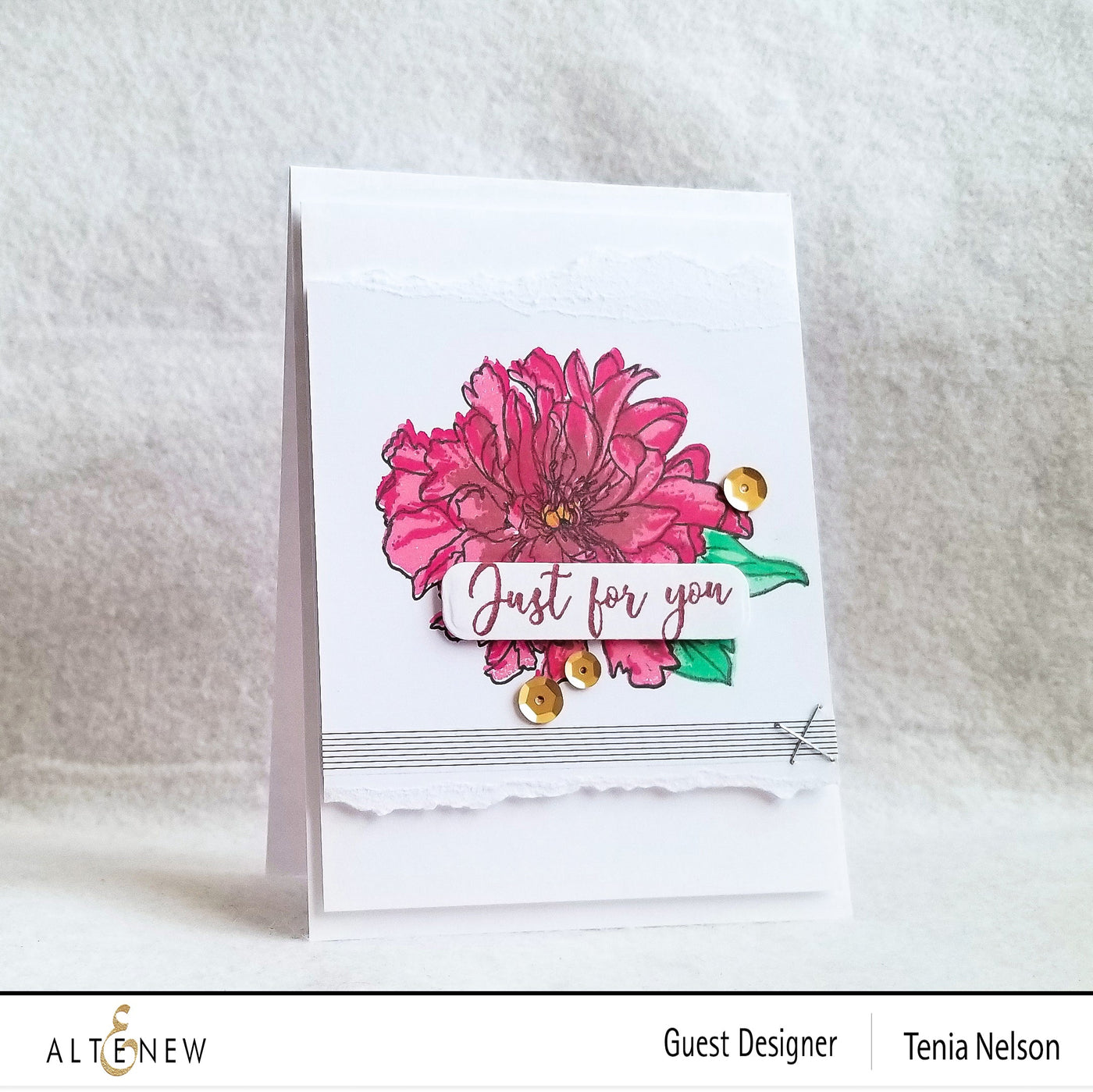 Build-A-Flower Set Build-A-Flower: Cora Louise Peony Layering Stamp & Die Set