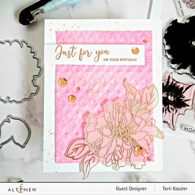 Build-A-Flower Set Build-A-Flower: Cora Louise Peony Layering Stamp & Die Set