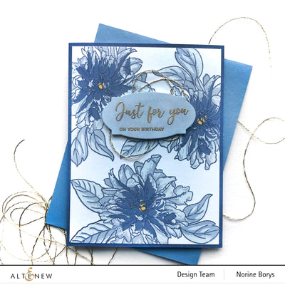 Build-A-Flower Set Build-A-Flower: Cora Louise Peony Layering Stamp & Die Set