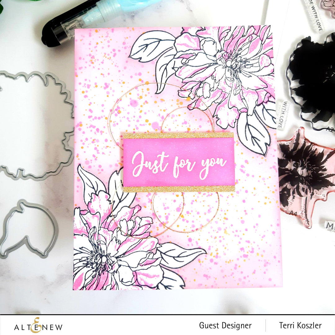 Build-A-Flower Set Build-A-Flower: Cora Louise Peony Layering Stamp & Die Set