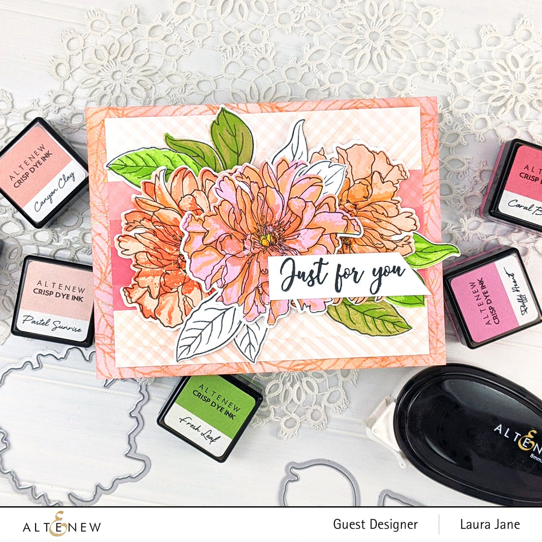 Build-A-Flower Set Build-A-Flower: Cora Louise Peony Layering Stamp & Die Set