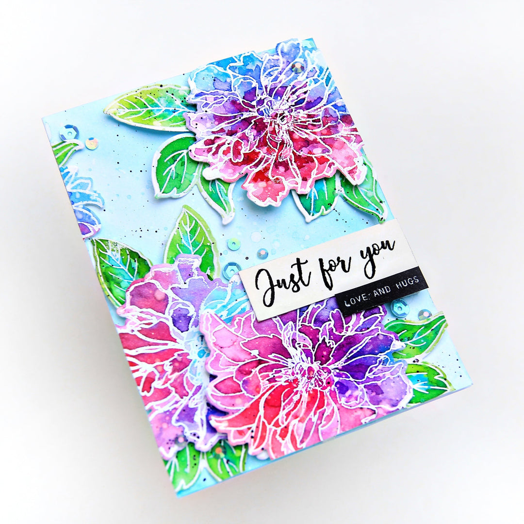 Build-A-Flower Set Build-A-Flower: Cora Louise Peony Layering Stamp & Die Set